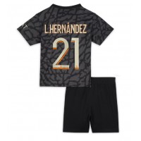 Koszulka piłkarska Paris Saint-Germain Lucas Hernandez #21 Strój Trzeci dla dzieci 2023-24 tanio Krótki Rękaw (+ Krótkie spodenki)